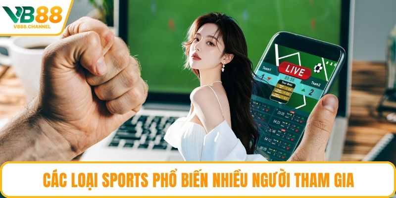 Các loại sports phổ biến nhiều người tham gia